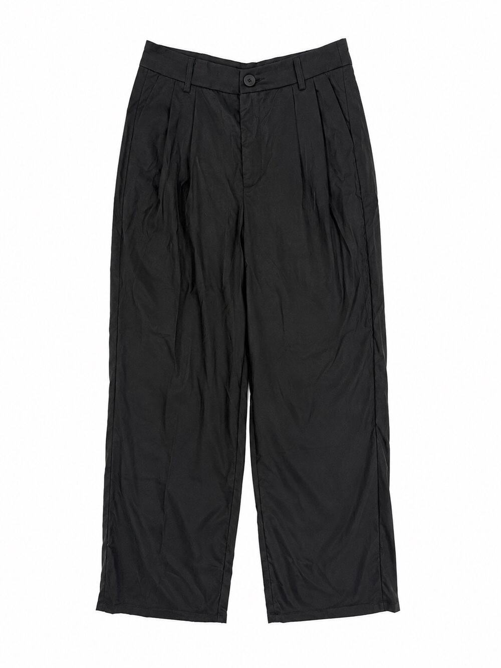Women’s Black Wide Leg Trousers High Rise Dress Pants Size Small